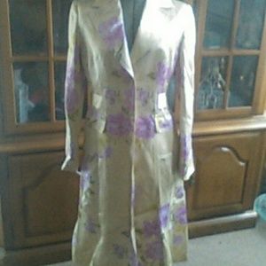 Banana republic floral trench coat
